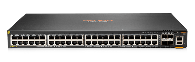 HPE Aruba 6300F 48 port 1GbE 4 port SFP56 Switch