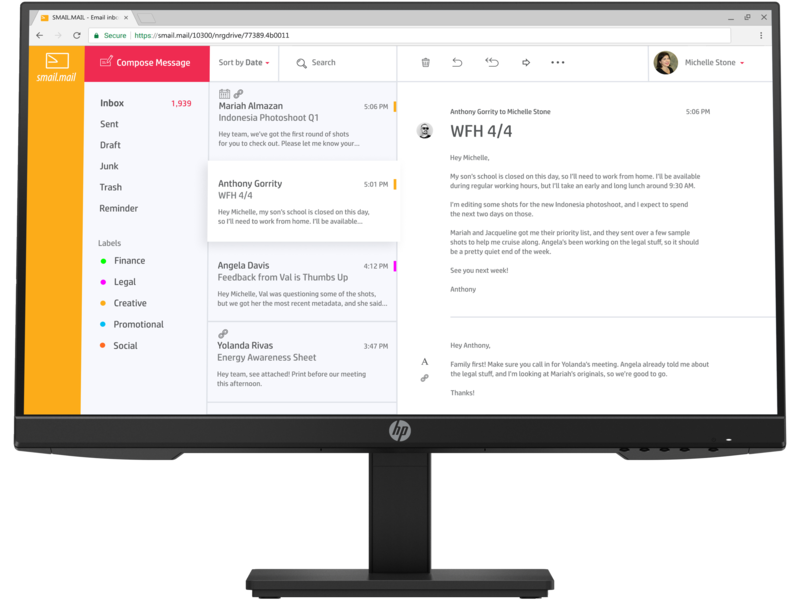 HP P24h G4 23.8FHD 24”  Monitor