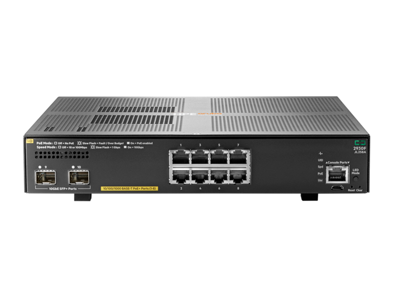 Aruba 2930F 8G PoE+ 2SFP+ Switch