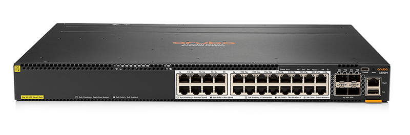 HPE Aruba 6300M 24SR5 CL6 PoE 4SFP56 Smart Rate Switch