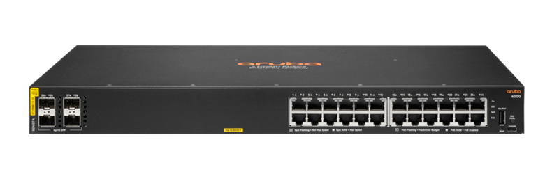 HPE Aruba 6000 24G Class4 PoE 4SFP 370W Switch