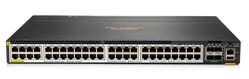 HPE Aruba 6300M 48 Port Smart Rate PoE 4 SFP56 Switch
