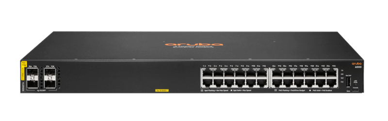 HPE Aruba 6000 24G Class4 PoE 4SFP 370W Switch