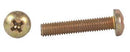 PHILLIPS PAN HEAD SCREW/Carbon steel, Cadmium plated, 10-32, 1/2