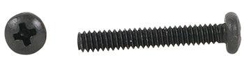 PHILLIPS PAN HEAD SCREW/Black brass, 4-40, 1/2