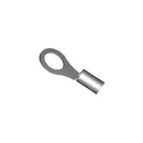 RING TERMINAL/Female, not insulated, tin plating, copper material, 1/4 stud, maximum bundle, straight angle. For use with 1/0 gauge wire.
