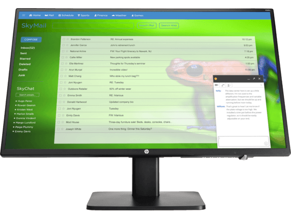 HP P241v - 23.8" - 1920 x 1080 - Monitor - 313 Technology LLC