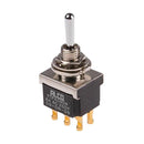SWITCH/Double pole double throw (DPDT), 3 position. 