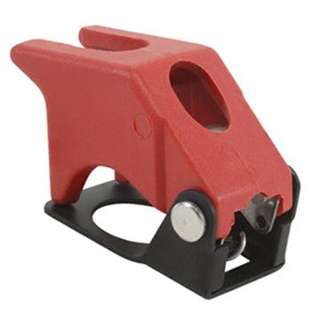 SWITCH GUARD/2 position, red, keyway locator: 12 o'clock position. 