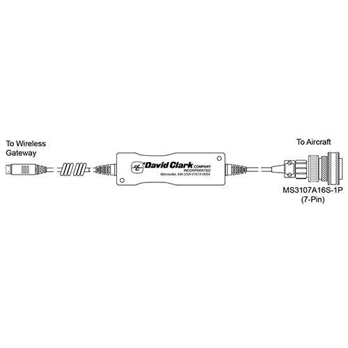ADAPTER CABLE/PB gateway, MS connector, 7 pin.                                                                