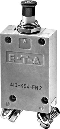 60 AMP E-T-A CIRCUIT BREAKER/Includes: Nut-washer key plate and screws for terminals. 