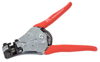 CUSTOM STRIPMASTER WIRE STRIPPER with GRIT PAD/10-14 AWG. Die-type blades. Strips solid or stranded wire. For type