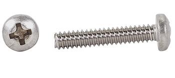 PHILLIPS PAN HEAD SCREW/Stainless steel, 4-40, 3/4