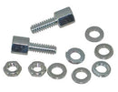 FEMALE SCREW LOCK/For D connector. 2 per bag (1 pair). ROHS Compliant.