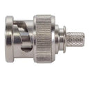 BNC CONNECTOR/Plug, dual crimp, 50 Ohms, 4 GHZ, straight, 500V. For use with RG58, RG-58A, RG-58B, RG-58C. ROHS compliant.