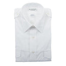 MENS AVIATOR STYLE SHIRT/Short sleeve, white, size 14.5