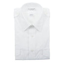 MENS AVIATOR STYLE SHIRT/short sleeve/white/size 18.5