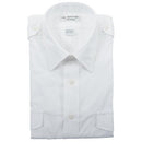 LADIES AVIATOR STYLE SHIRT/long sleeve/white/size 12