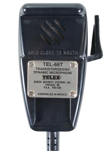 66T AMPLIFIED DYNAMIC HAND MICROPHONE, coiled cord, mounting bracket. 
