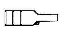 MOLDED BOOT/STRAIGHT W/LIP