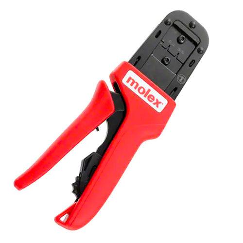 CRIMP TOOL/RACHET/for use with MOLEX 1.57 mm pin and socket terminals 24 to 30 gauge wire, 2.5 mm SPOX terminals 24 to 30 gauge wire and 2.54 mm KK terminals 20 to 28 gauge wire.
