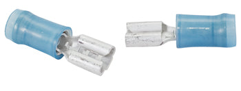 RECEPTACLE/Female, insulated, blue, 300 VAC, PIDG series. Stud/tab size: 4.75 mm X .51 mm. For use with 16-14 gauge wire. 