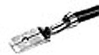TAB/Male, insulated, red, straight mount, PIDG series. For use with 22-16 gauge wire. 