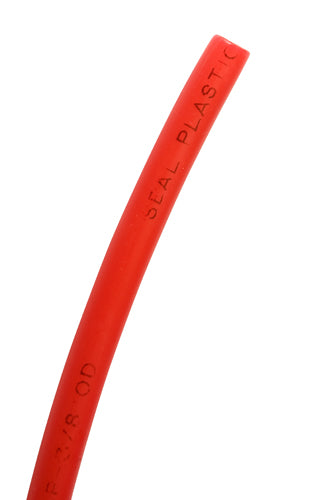 POLY FLO TUBING/3/8 inch tube outside diameter, wall thickness .062 inch, Color: Red.