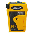 ARTEX PERSONAL LOCATOR BEACON (PLB)/Compact, with pouch. Length: 2.1 Width: 1.3 Height: 3 4.09 ounces. Class 2 (non-hazmat) lithium batteries, orange, 7 year warranty. Includes: mounting clip, mounting band and lanyard. 