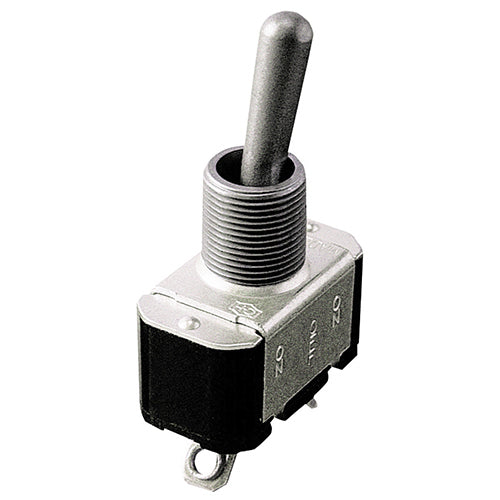 TOGGLE SWITCH/SPDT (single pole double throw), ON-OFF-ON, screw terminals, sealed.