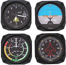 COASTERS/Instrument, set of 4 ea (ALT, DG, AS, HOR)
