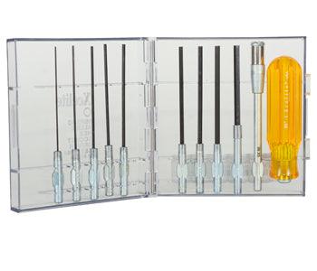 ALLEN HEX SOCKET SCREWDRIVER SET/Xcelite 11-piece, Series 99, Includes handle and extension, Sizes .050, 1/16, 5/64, 3/32, 7/64, 1/8, 9/64, 5/32, 3/16