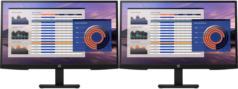 HP DUAL P27h G4 - 27" - 1920 x 1080 FHD IPS - Monitor