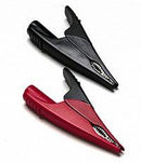 SUREGRIP ALLIGATOR CLIPS/Large, one pair, 1 ea red, 1 ea black.