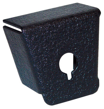 MIC or PHONE JACK MOUNTING BRACKET/Black wrinkle powder coat finish. 90 degree, under panel mount, 1 Hole. 