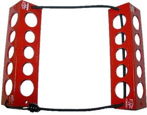 TRAVEL CHOCKS/6/Red. Heat-treated, powder coat finish. Small for wheel 5.500 or smaller.