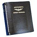 LEATHER BINDER/Brown, 2 inch rings, made of genuine leather fibers, stay-open bar. 