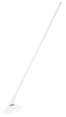 ANTENNA/VHF communications, 118-137 MHz, 4 hole mount, BNC female connector, & a white finish. The antenna is designed to operate at speeds up to 350 mph and altitudes up to 50,000 ft.