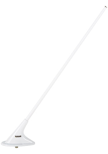 ANTENNA/Rod whip type, 121.5, 243 and 406 MHz, 50 Ohms, BNC Female Connector,White Finish. 