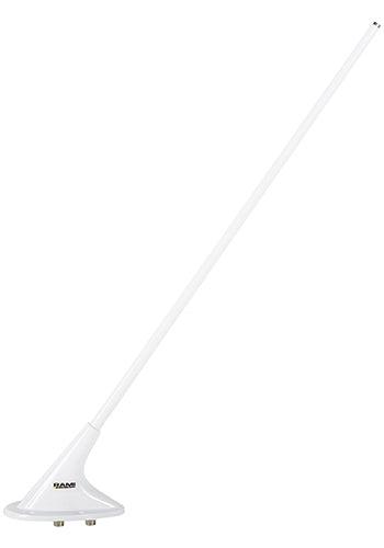 ANTENNA/Rod whip type, 121.5, 243 and 406 MHz, 50 Ohms, BNC and TNC Connectors & a White Finish. 