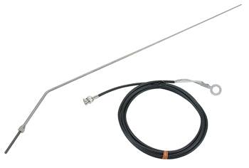 ANTENNA/VHF Communications, 118-137 MHz, Stainless Steel Finish & BNC Male Connector & Supplied 8 ft. Transmission Line Included. 
