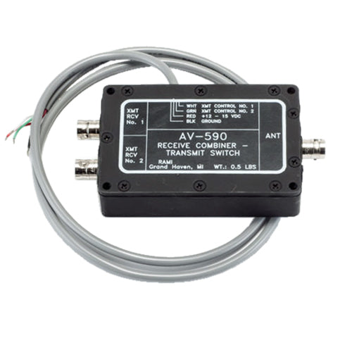 ANTENNA SPLITTER/50 Ohms, BNC Female Connector, Black, 12-15 VDC @ 60 mili amps Max &  36 long cable with 4 conductors.