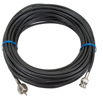 CABLE ASSEMBLY/For use with AV-1 and AV-5. The AV-6 is a cable assembly consisting of 50 ft. of RG-58/U low loss transmission line, a PL-259 connector at one end and a BNC male connector at the other. Black in color. 