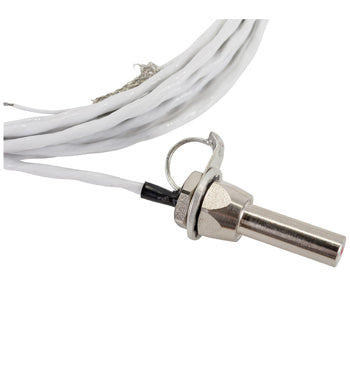 OAT PROBE/12 FT/White/Outside Air Temperature probe /Analog/For use with: 301/303/307/655/803. Includes 12 feet of M27500-24TG2T14 wire harness, washer and hex nut. Units with a D in the serial number use a digital probe.