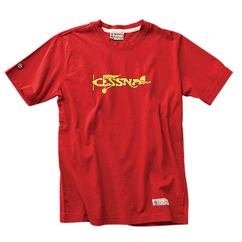 CESSNA PLANE T-SHIRT/heritage red/short sleeve/large