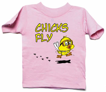 CHICKS FLY T-SHIRT/Pink, kids size 4T