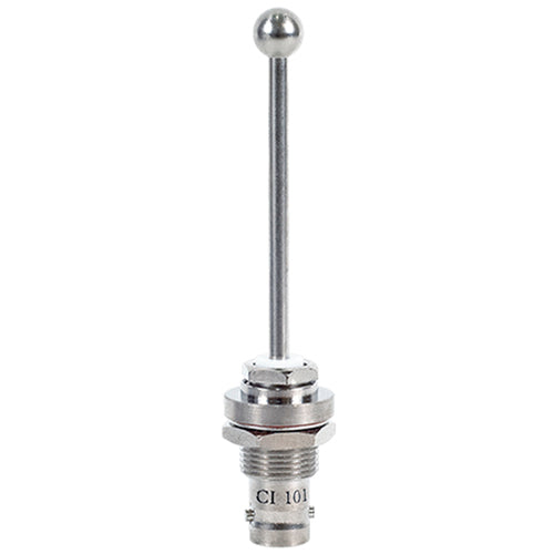 TRANSPONDER STUB ANTENNA/BNC Female Connector, 1030-1090 MHz, 50 Ohms, Airspeed 300 Knots, & a Tin-Nickel Alloy Finish. 