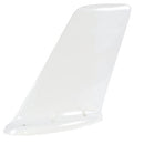 VHF BLADE ANTENNA/CI-108-1 with Leading Edge Protection, BNC Female Connector, 118-153 MHz, 50 Ohms, 25 Watts, Airspeed 600 Knots, 6 Hole Mount & a White Finish. 