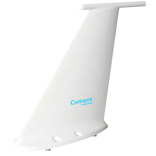 VHF UHF BLADE ANTENNA/Leading Edge Protection, Extended Frequency, 116-156 MHz and 960-1220 MHz and 1030-1090 MHz, 4 Hole Mount & a White Finish. 