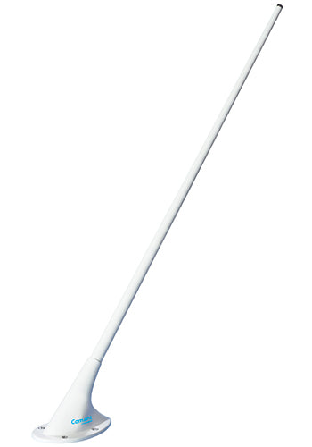 VHF ROD ANTENNA/BNC Female Connector, 118-137 MHz, 50 Ohms, 50 Watts, Airspeed 250 Knots, 1968-1972, 4 Hole Mount & a White Finish. 